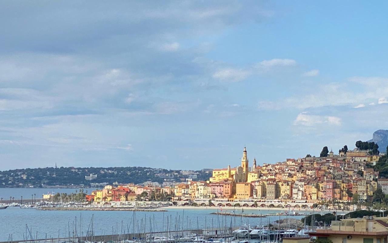 Ferienwohnung Mansfield Vue Carte Postale Terrasse Piscine Calme Port A 200M A Pied Menton Exterior foto