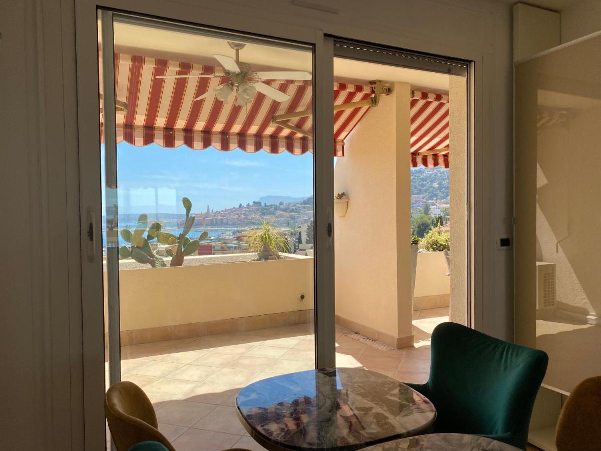 Ferienwohnung Mansfield Vue Carte Postale Terrasse Piscine Calme Port A 200M A Pied Menton Exterior foto
