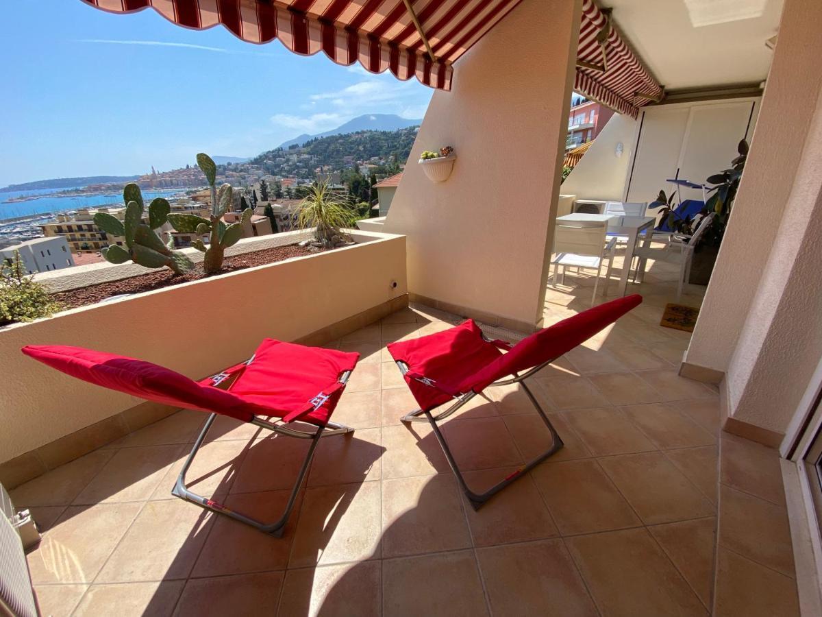 Ferienwohnung Mansfield Vue Carte Postale Terrasse Piscine Calme Port A 200M A Pied Menton Exterior foto