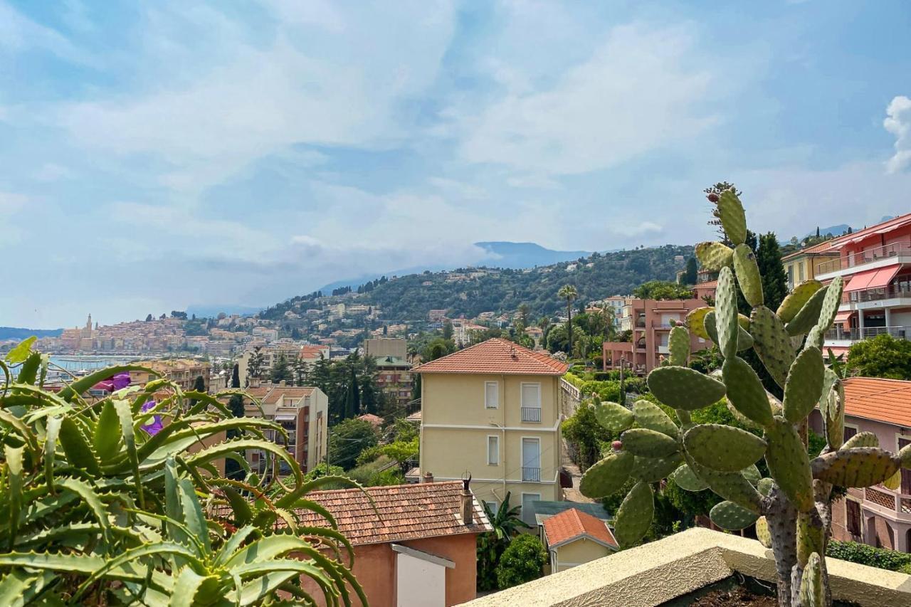 Ferienwohnung Mansfield Vue Carte Postale Terrasse Piscine Calme Port A 200M A Pied Menton Exterior foto