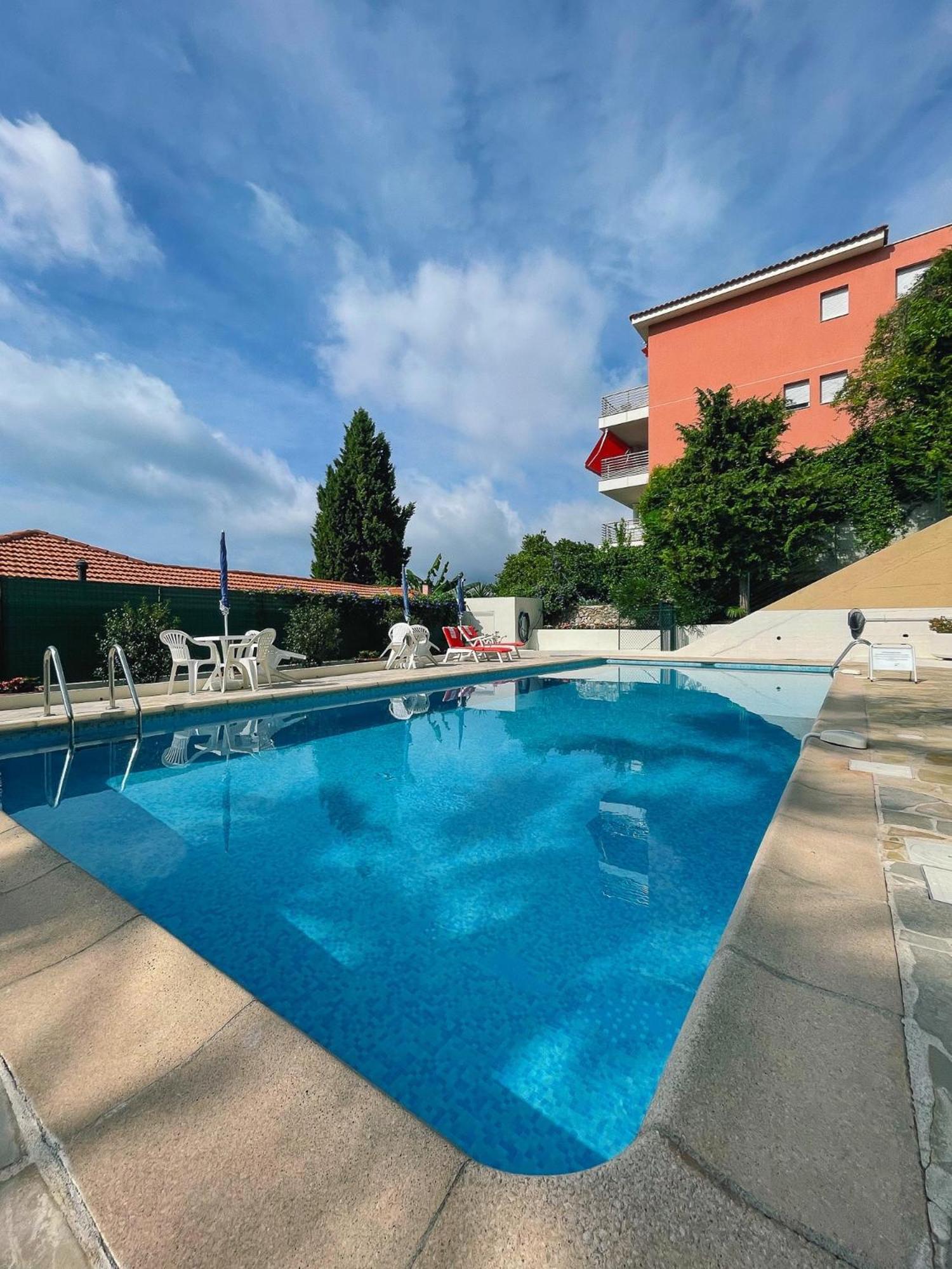 Ferienwohnung Mansfield Vue Carte Postale Terrasse Piscine Calme Port A 200M A Pied Menton Exterior foto
